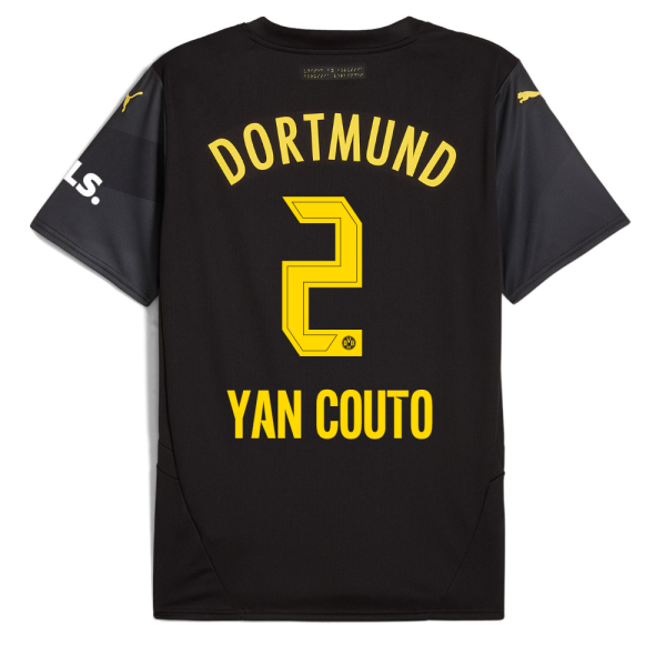 BVB Away Jersey 2425 For Kids – 2 Yan Couto Borussia Dortmund Collection | Official Merchandise