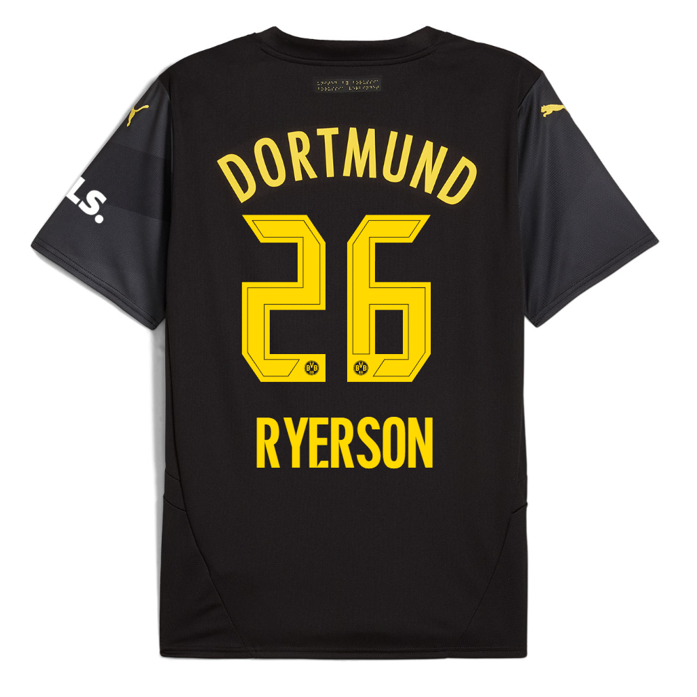 BVB Away Jersey 2425 For Kids – 26 Ryerson Borussia Dortmund Collection | Official Merchandise