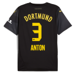 BVB Away Jersey 2425 For Kids – 3 Anton Borussia Dortmund Collection | Official Merchandise