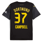 BVB Away Jersey 2425 For Kids – 37 Campbell Borussia Dortmund Collection | Official Merchandise