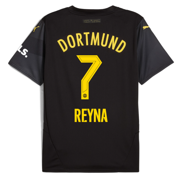 BVB Away Jersey 2425 For Kids – 7 Reyna Borussia Dortmund Collection | Official Merchandise