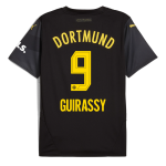 BVB Away Jersey 2425 For Kids – 9 Guirassy Borussia Dortmund Collection | Official Merchandise