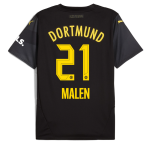 BVB Away Jersey 2425 For Women – 21 Malen Borussia Dortmund Collection | Official Merchandise