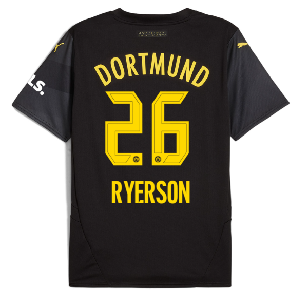 BVB Away Jersey 2425 For Women – 26 Ryerson Borussia Dortmund Collection | Official Merchandise
