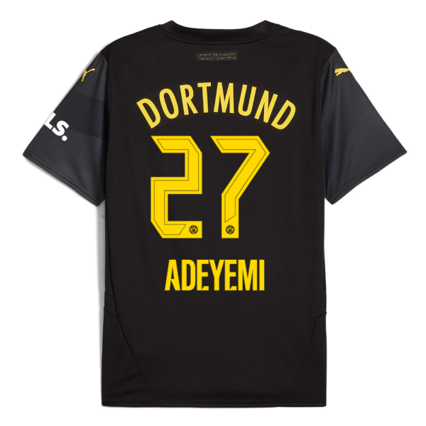 BVB Away Jersey 2425 For Women – 27 Adeyemi Borussia Dortmund Collection | Official Merchandise