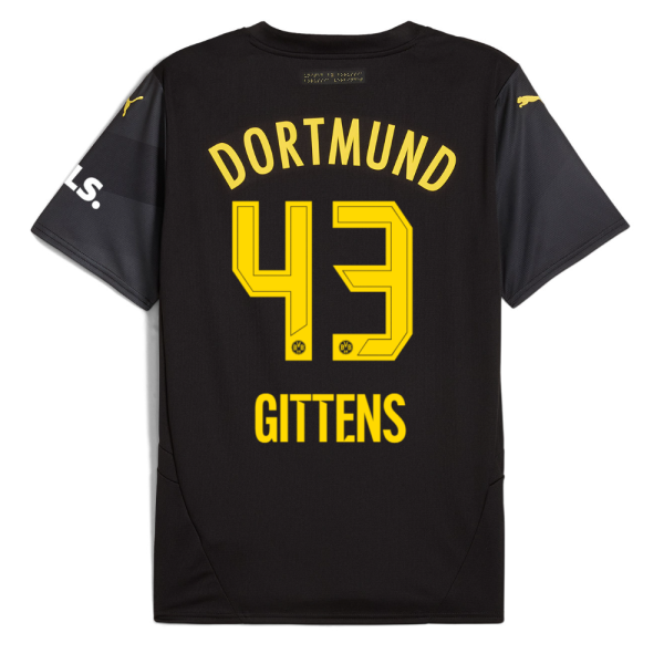 BVB Away Jersey 2425 For Women – 43 Gittens Borussia Dortmund Collection | Official Merchandise