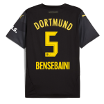 BVB Away Jersey 2425 For Women – 5 Bensebaini Borussia Dortmund Collection | Official Merchandise