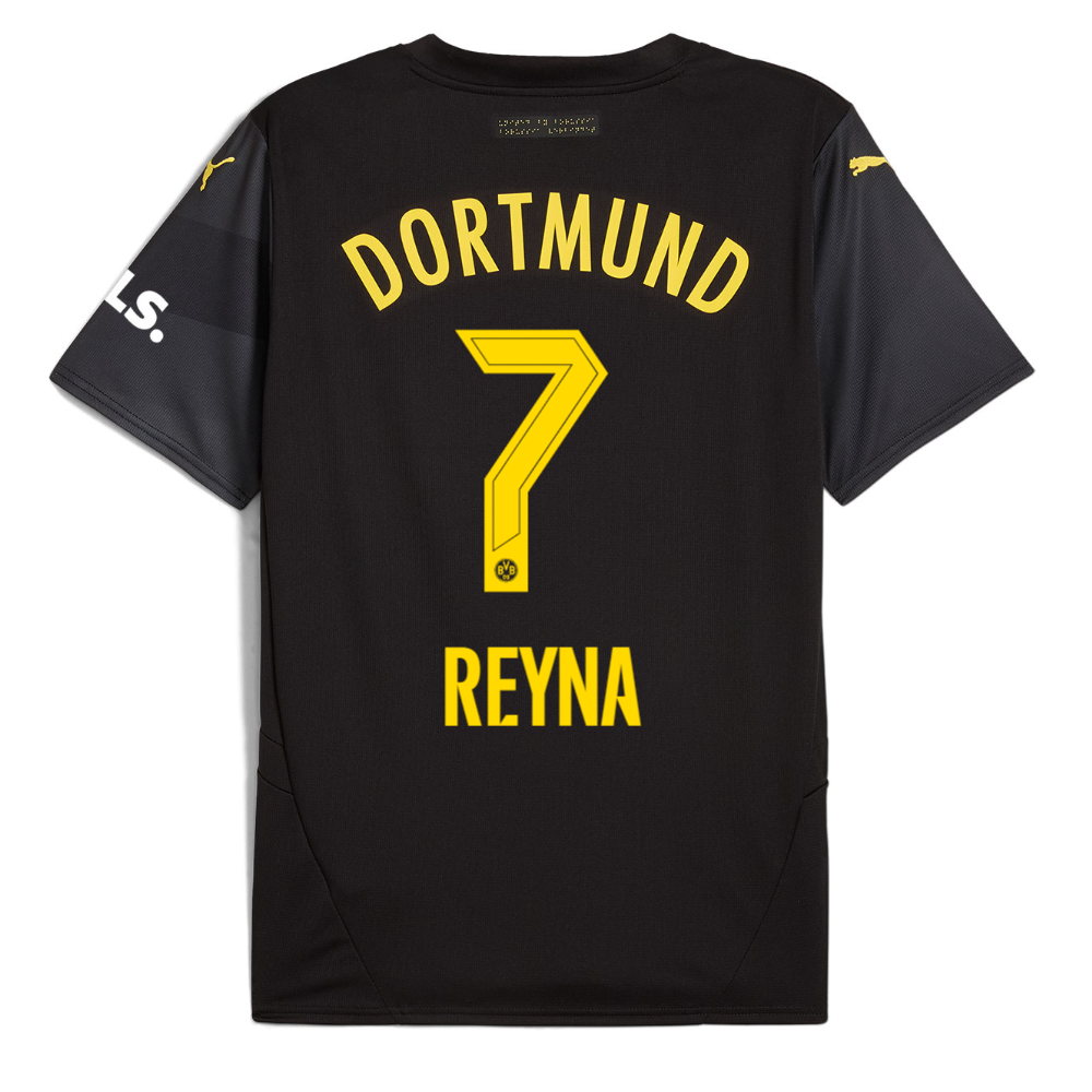 BVB Away Jersey 2425 For Women – 7 Reyna Borussia Dortmund Collection | Official Merchandise