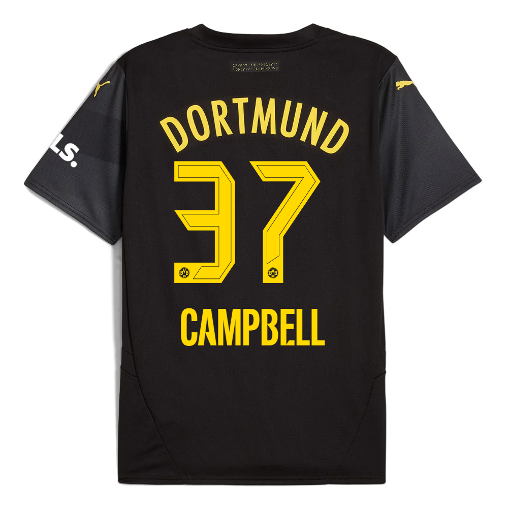 BVB Away Men Jersey 2425 – 37 Campbell Borussia Dortmund Collection | Official Merchandise