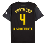 BVB Away Men Jersey 2425 – 4 Schlotterbeck Borussia Dortmund Collection | Official Merchandise