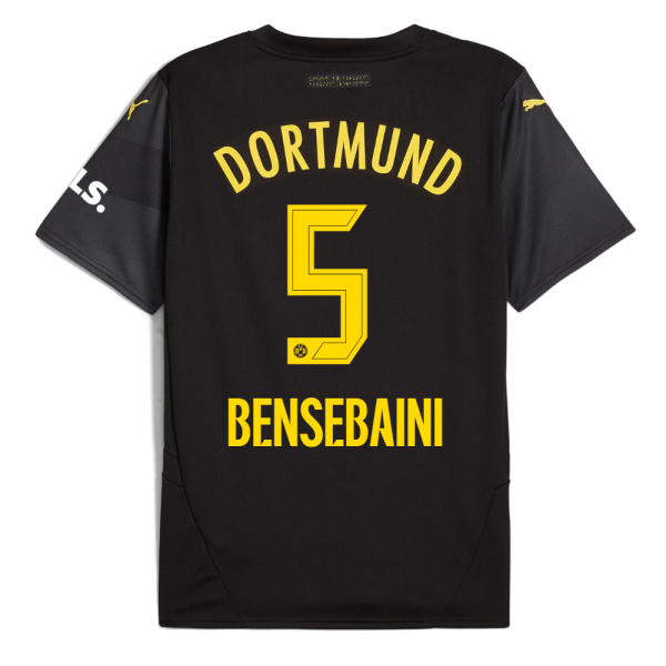 BVB Away Men Jersey 2425 – 5 Bensebaini Borussia Dortmund Collection | Official Merchandise