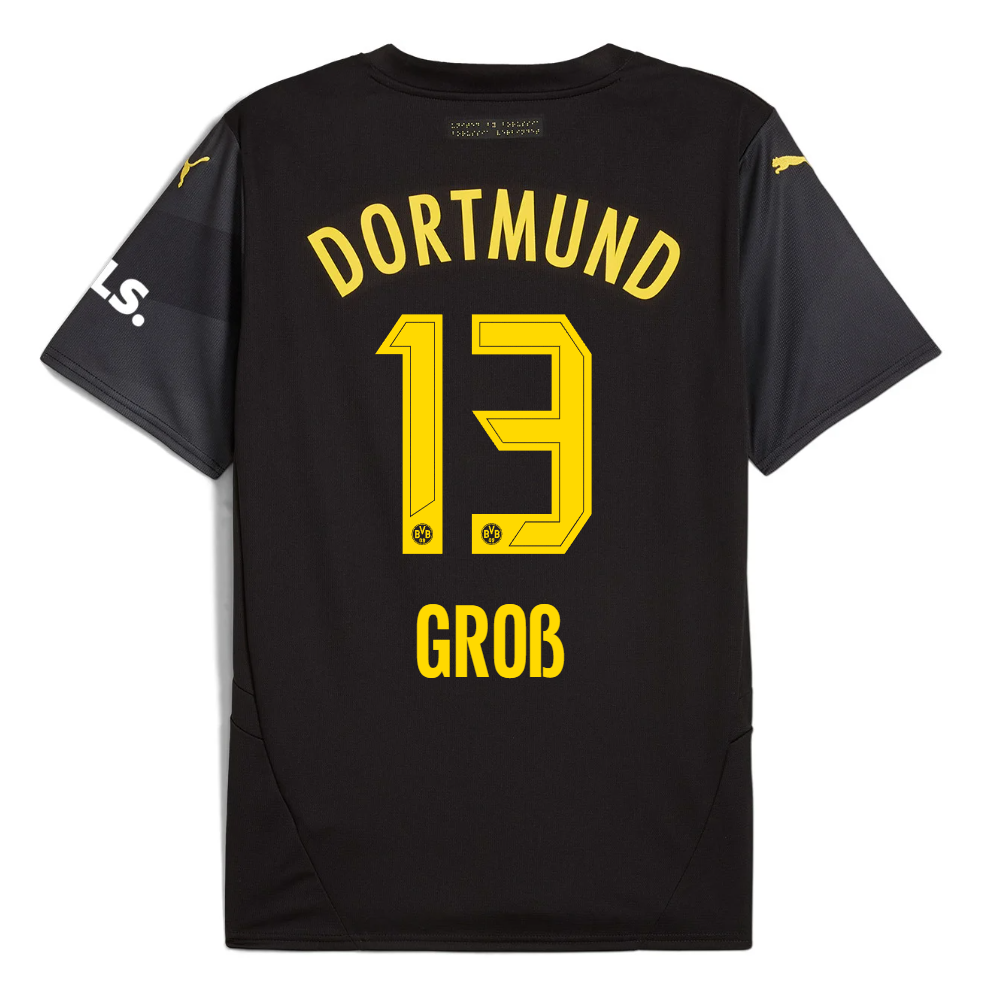 BVB Away Men Jersey 2425 – 13 Groß Borussia Dortmund Collection | Official Merchandise