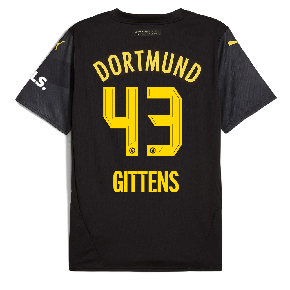 BVB Away Men Jersey 2425 – 43 Gittens Borussia Dortmund Collection | Official Merchandise