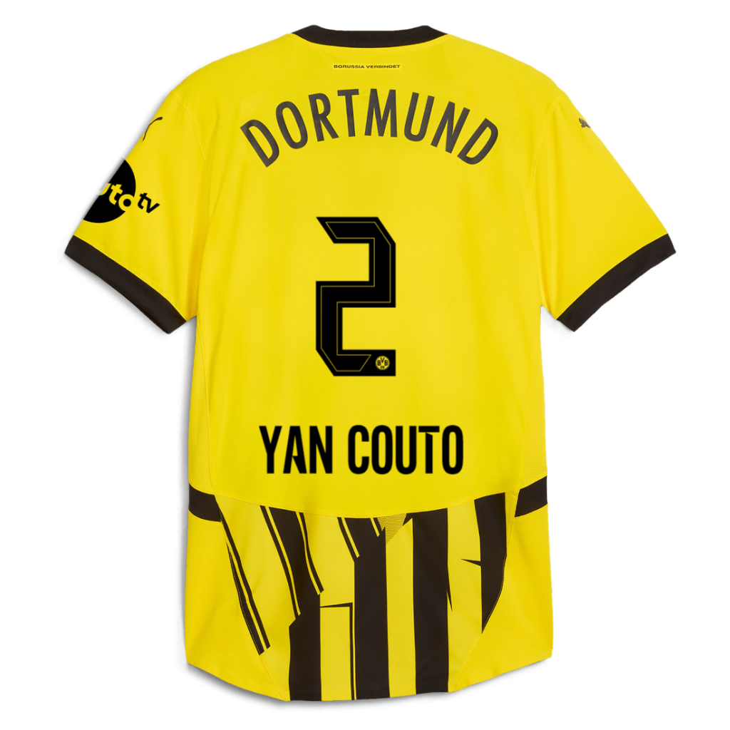 BVB Cup Jersey 2425 For Children – 2 Yan Couto Borussia Dortmund Collection | Official Merchandise