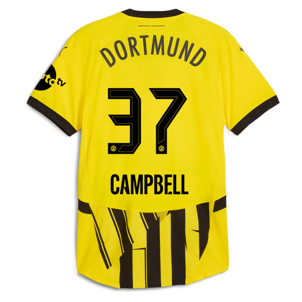 BVB Cup Jersey 2425 For Children – 37 Campbell Borussia Dortmund Collection | Official Merchandise