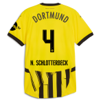 BVB Cup Jersey 2425 For Children – 4 Schlotterbeck Borussia Dortmund Collection | Official Merchandise