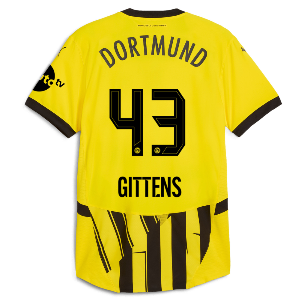 BVB Cup Jersey 2425 For Children – 43 Gittens Borussia Dortmund Collection | Official Merchandise