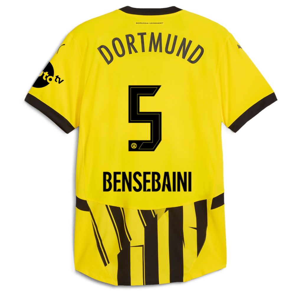 BVB Cup Jersey 2425 For Children – 5 Bensebaini Borussia Dortmund Collection | Official Merchandise