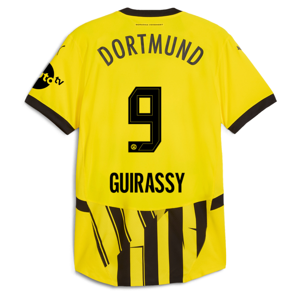 BVB Cup Jersey 2425 For Children – 9 Guirassy Borussia Dortmund Collection | Official Merchandise