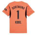 BVB Goalkeeper Jersey 2425 Orange For Kids – 1 Kobel Borussia Dortmund Collection | Official Merchandise