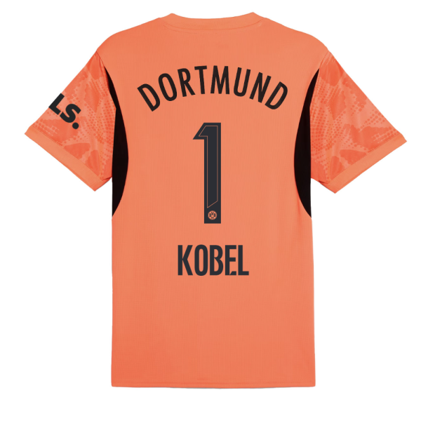 BVB Goalkeeper Jersey 2425 Orange For Kids – 1 Kobel Borussia Dortmund Collection | Official Merchandise