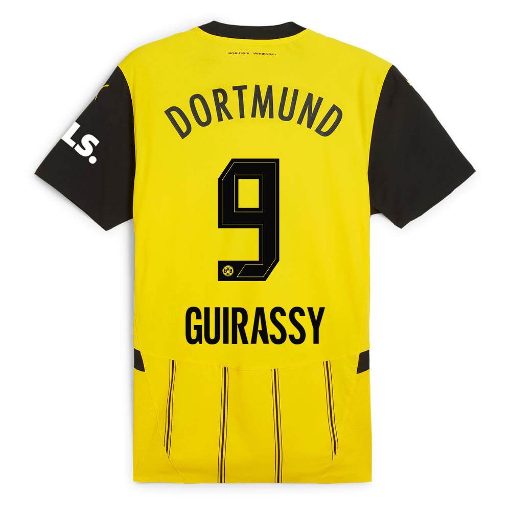 BVB Home Jersey 2425 For Women – 9 Guirassy Borussia Dortmund Collection | Official Merchandise