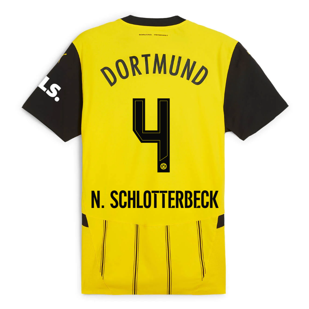 BVB Home Men Jersey 2425 – 4 Schlotterbeck Borussia Dortmund Collection | Official Merchandise