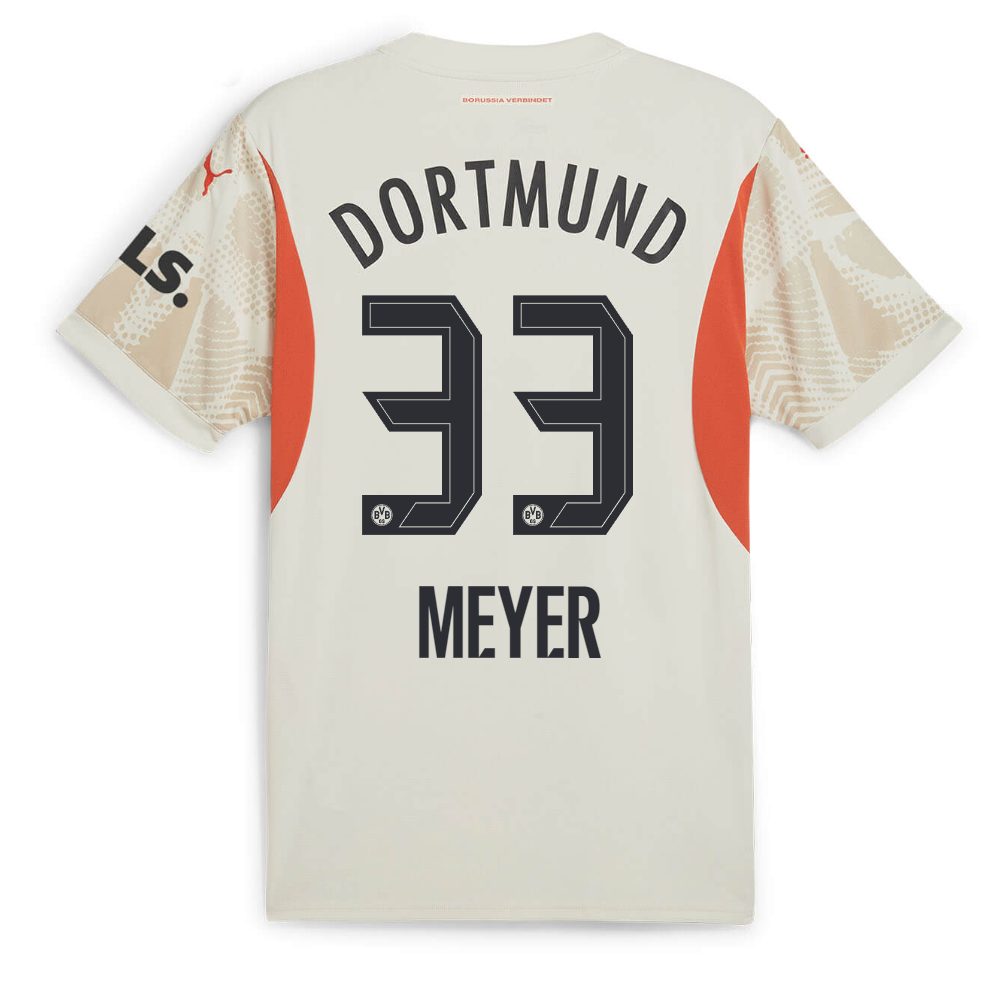 BVB Men Goalkeeper Jersey 2425 Beige – 33 Meyer Borussia Dortmund Collection | Official Merchandise