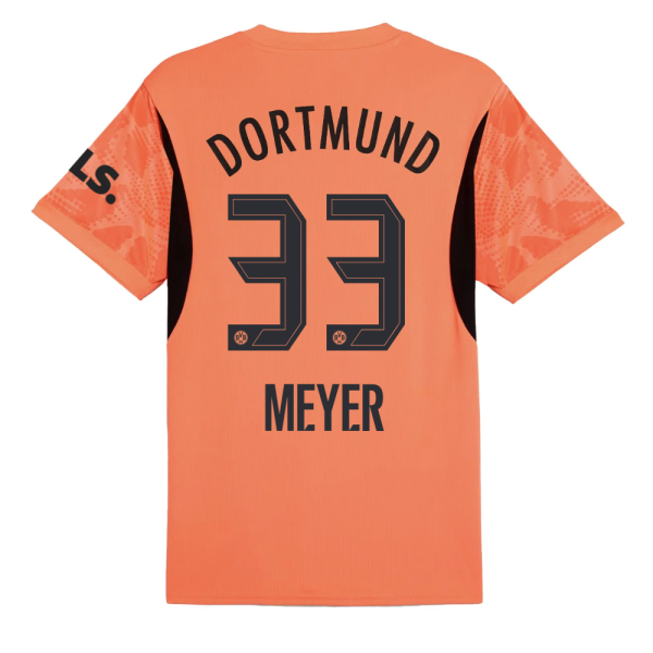 BVB Men Goalkeeper Jersey 2425 Orange – 33 Meyer Borussia Dortmund Collection | Official Merchandise
