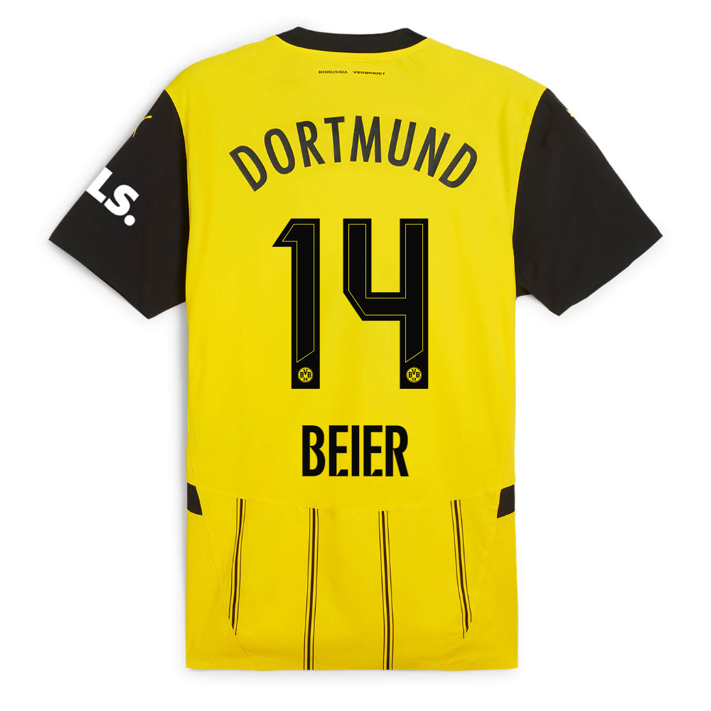 BVB Men Home Jersey 2425 Authentic – 14 Beier Borussia Dortmund Collection | Official Merchandise