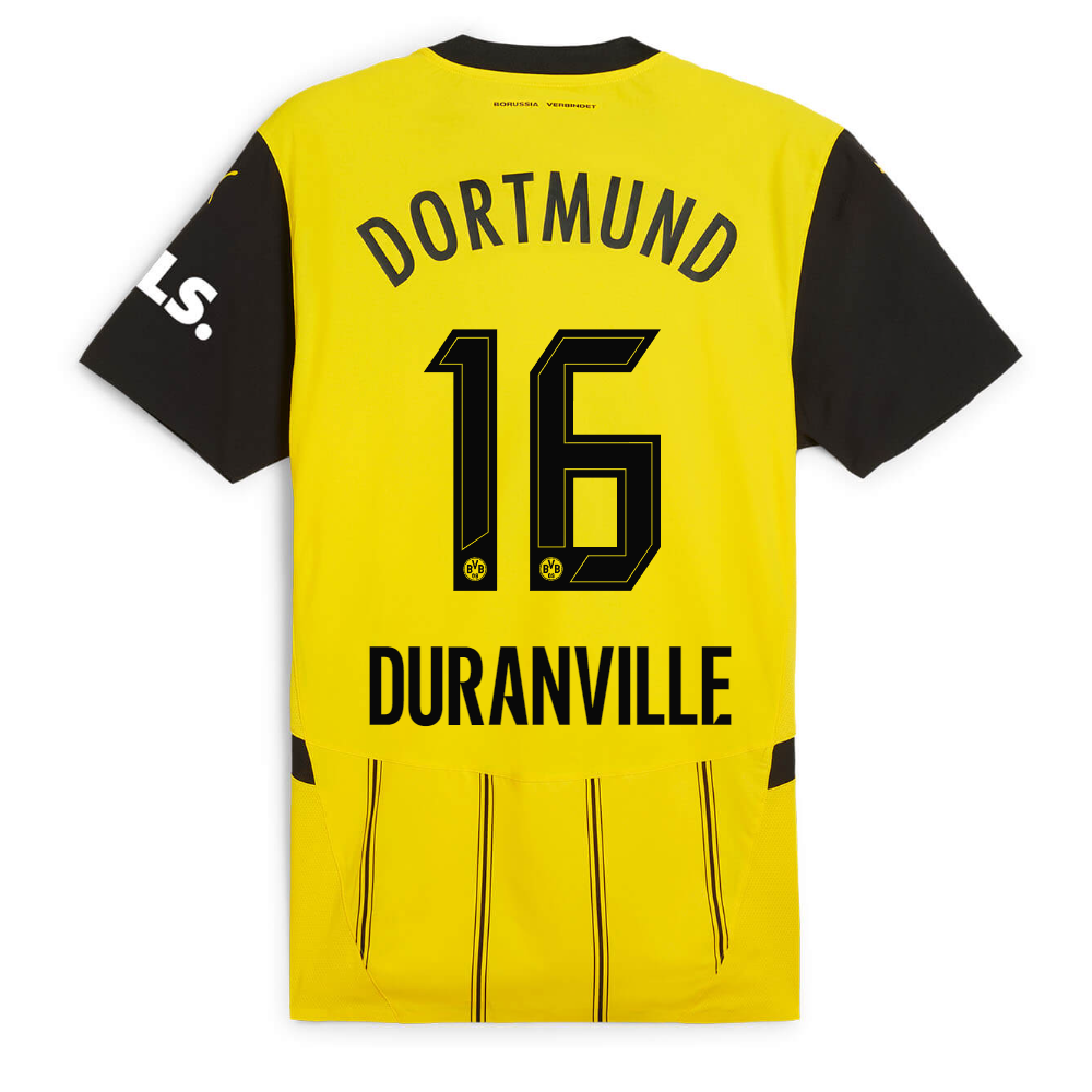 BVB Men Home Jersey 2425 Authentic – 16 Duranville Borussia Dortmund Collection | Official Merchandise