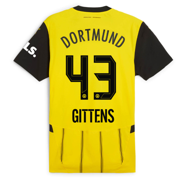 BVB Men Home Jersey 2425 Authentic – 43 Gittens Borussia Dortmund Collection | Official Merchandise
