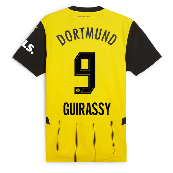 BVB Men Home Jersey 2425 Authentic – 9 Guirassy Borussia Dortmund Collection | Official Merchandise