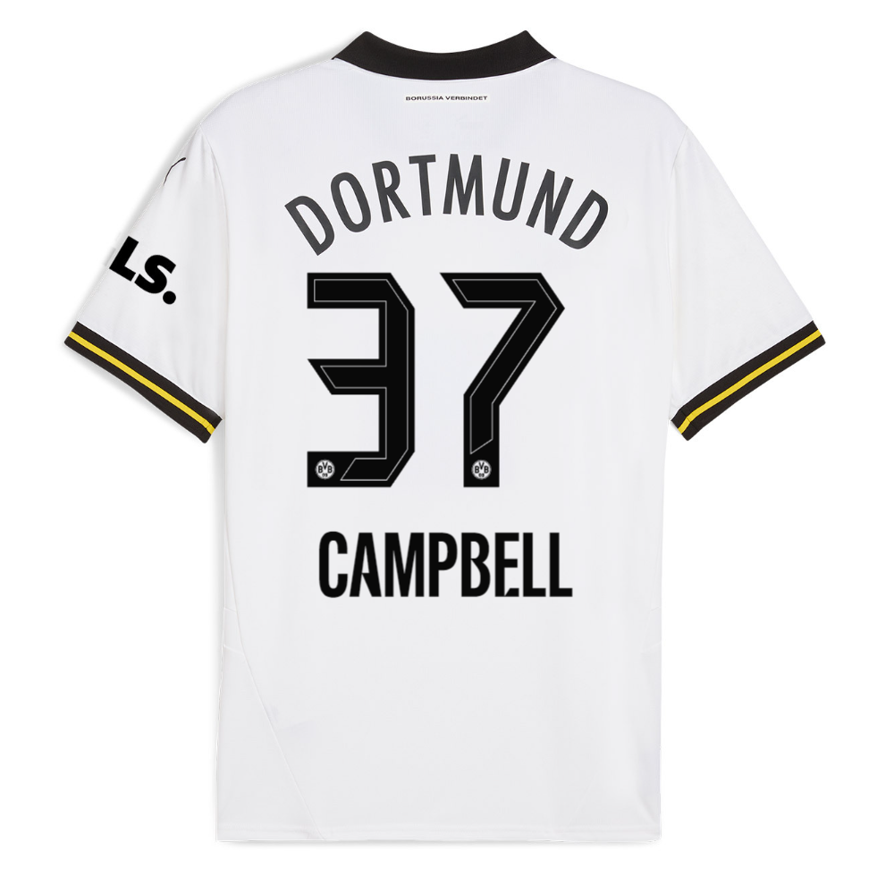 BVB Weiße Wiese 2425 Children’s Third Jersey – 37 Campbell Borussia Dortmund Collection | Official Merchandise