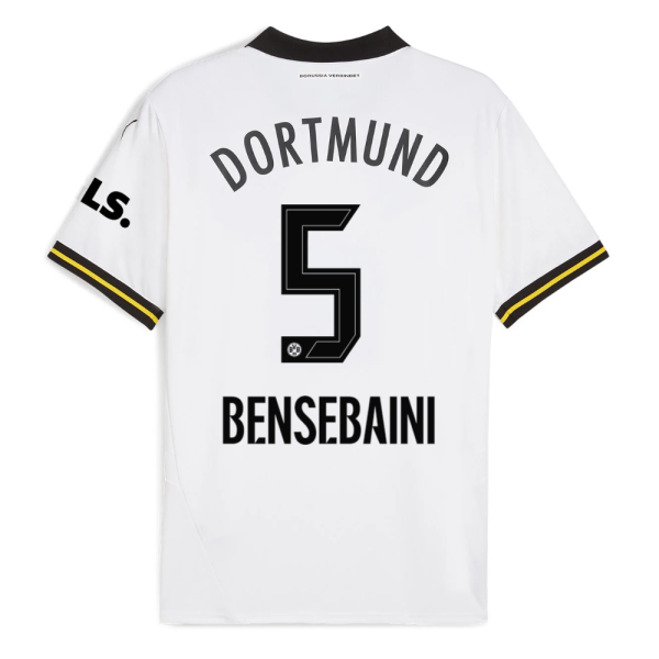 BVB Weiße Wiese 2425 children’s third jersey – 5 Bensebaini Borussia Dortmund Collection | Official Merchandise