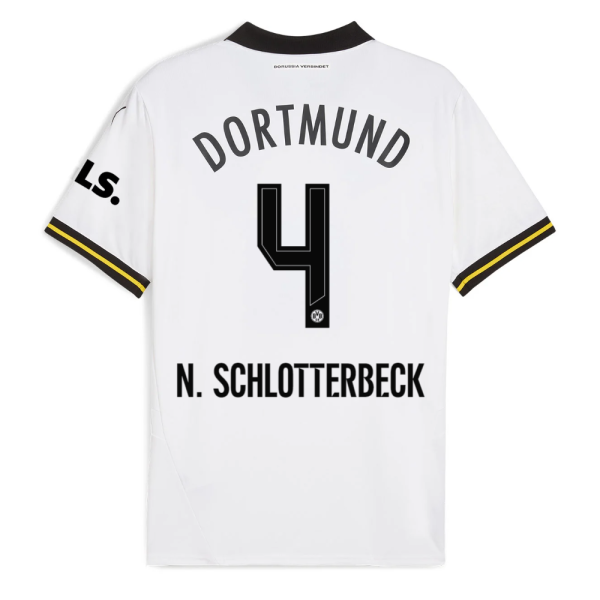 BVB Weiße Wiese third jersey 2425 – 4 Schlotterbeck Borussia Dortmund Collection | Official Merchandise