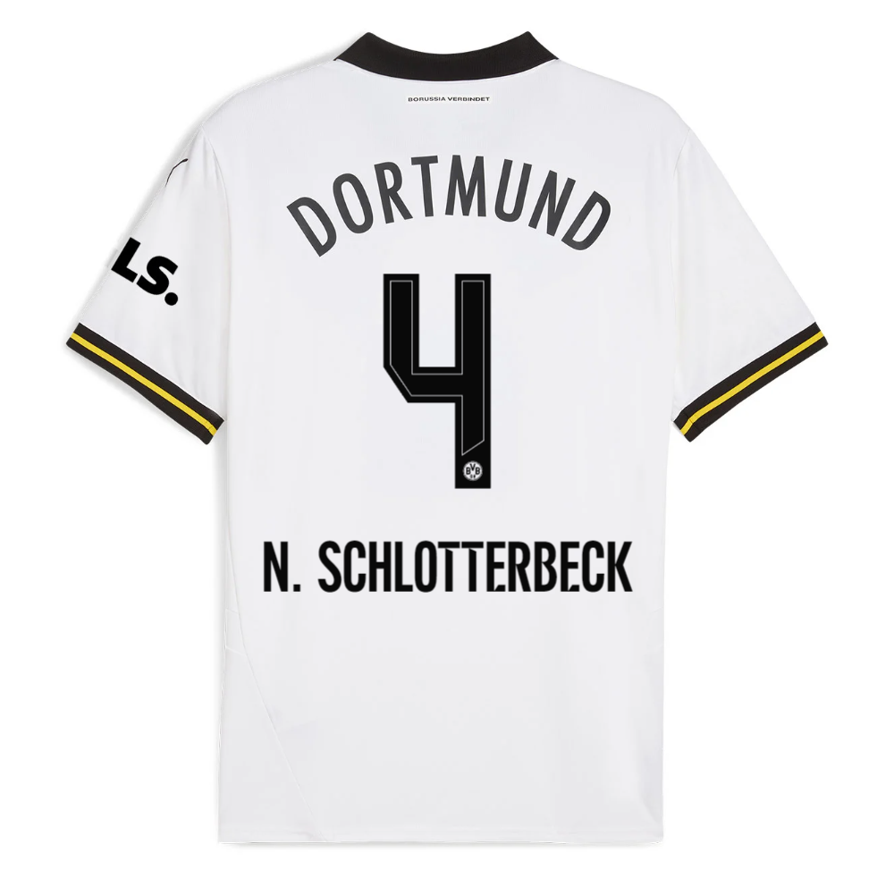 BVB Weiße Wiese third jersey 2425 – 4 Schlotterbeck Borussia Dortmund Collection | Official Merchandise