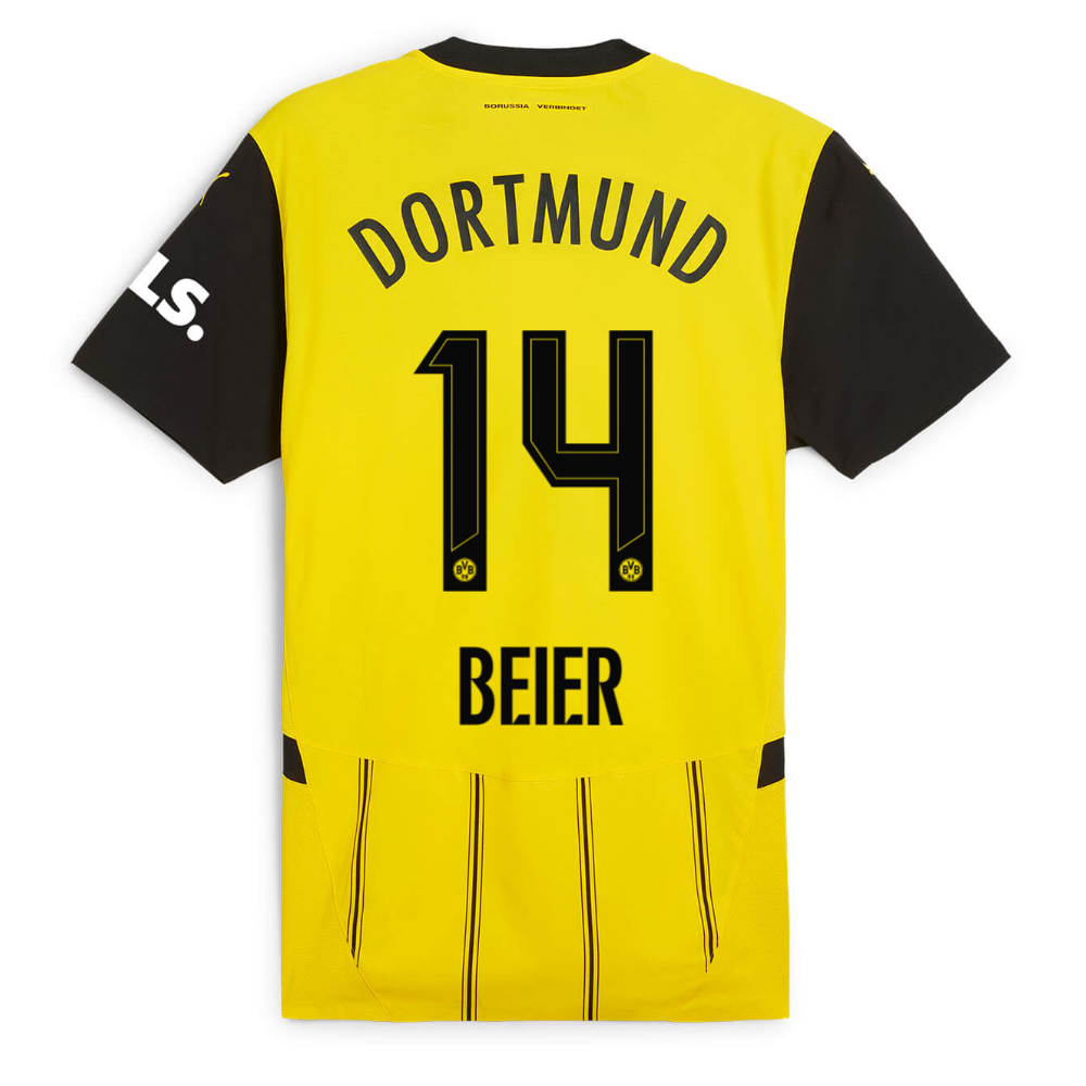 BVB home jersey 2425 for kids – 14 Beier Borussia Dortmund Collection | Official Merchandise
