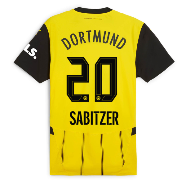 BVB home jersey 2425 for kids – 20 Sabitzer Borussia Dortmund Collection | Official Merchandise