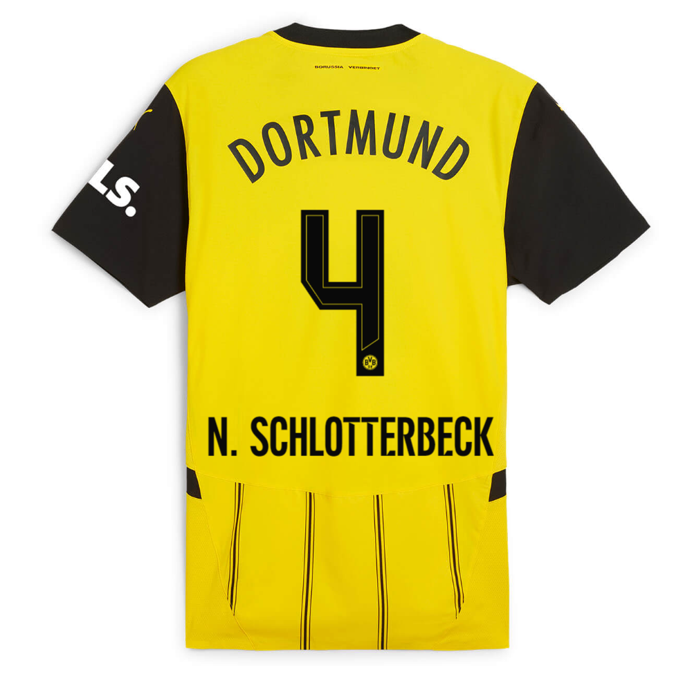 BVB home jersey 2425 for kids – 4 Schlotterbeck Borussia Dortmund Collection | Official Merchandise