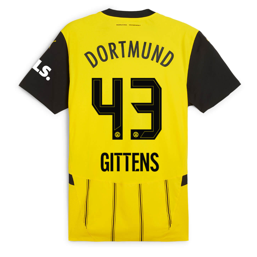 BVB home jersey 2425 for kids – 43 Gittens Borussia Dortmund Collection | Official Merchandise
