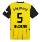 BVB home jersey 2425 for kids – 5 Bensebaini Borussia Dortmund Collection | Official Merchandise