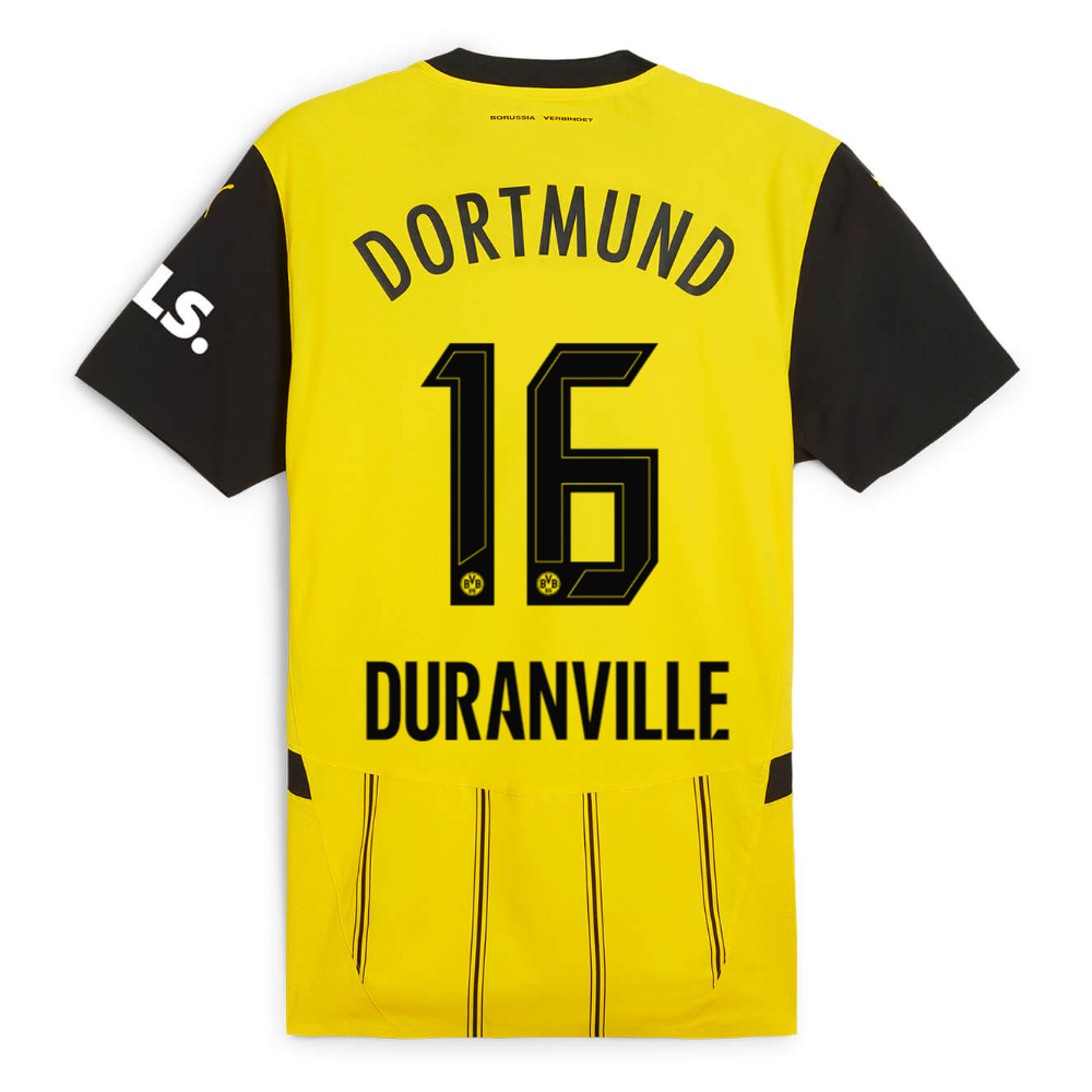 BVB home jersey 2425 for women – 16 Duranville Borussia Dortmund Collection | Official Merchandise