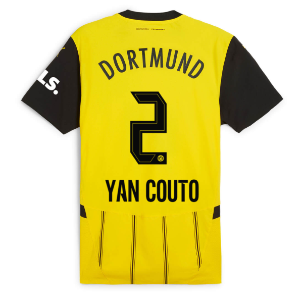 BVB home jersey 2425 for women – 2 Yan Couto Borussia Dortmund Collection | Official Merchandise