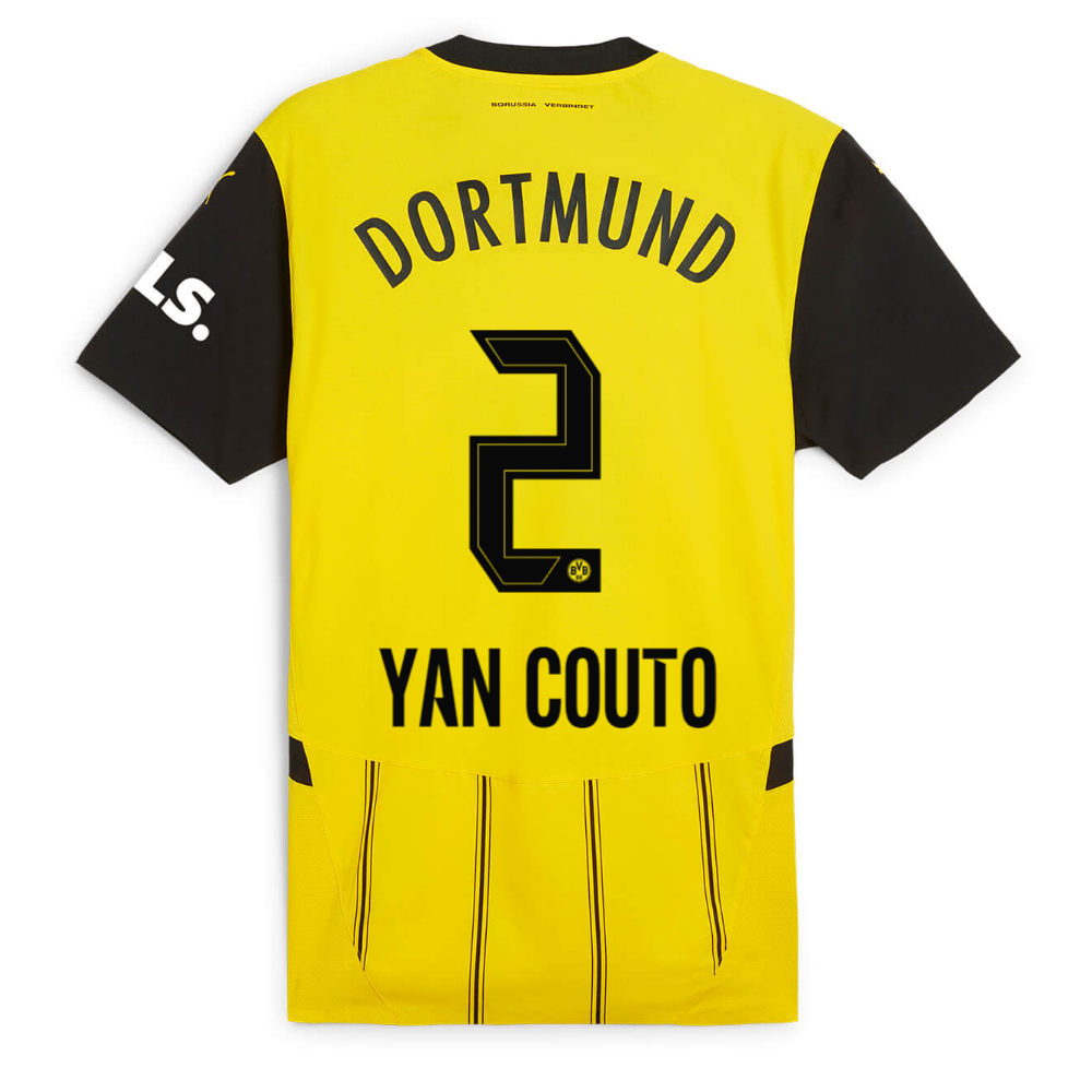 BVB home jersey 2425 for women – 2 Yan Couto Borussia Dortmund Collection | Official Merchandise