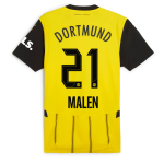 BVB home jersey 2425 for women – 21 Malen Borussia Dortmund Collection | Official Merchandise