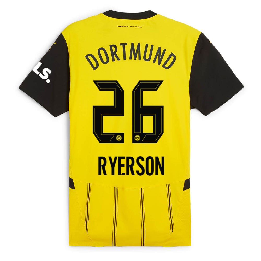 BVB home jersey 2425 for women – 26 Ryerson Borussia Dortmund Collection | Official Merchandise