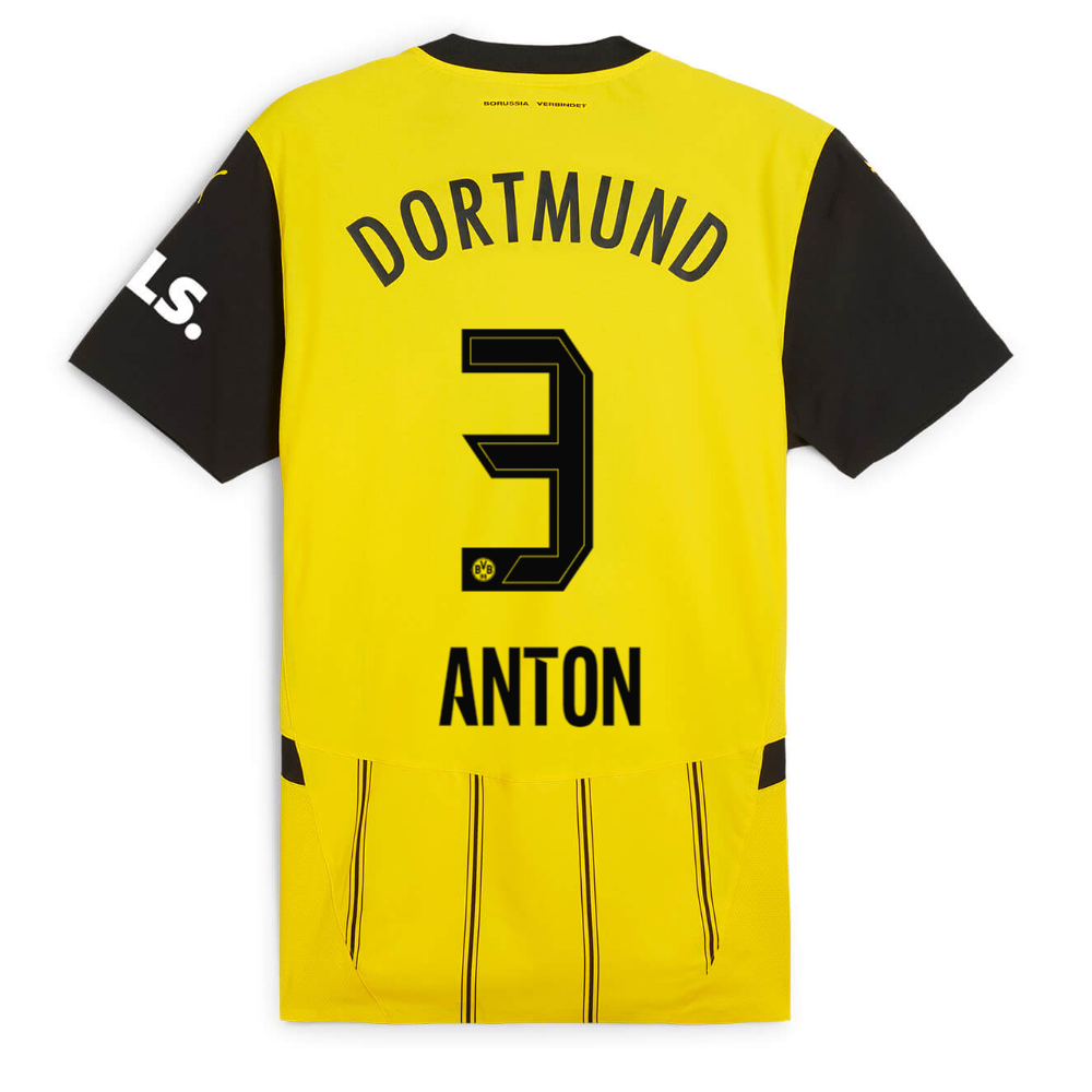 BVB home jersey 2425 for women – 3 Anton Borussia Dortmund Collection | Official Merchandise