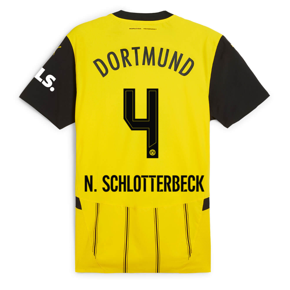 BVB home jersey 2425 for women – 4 Schlotterbeck Borussia Dortmund Collection | Official Merchandise