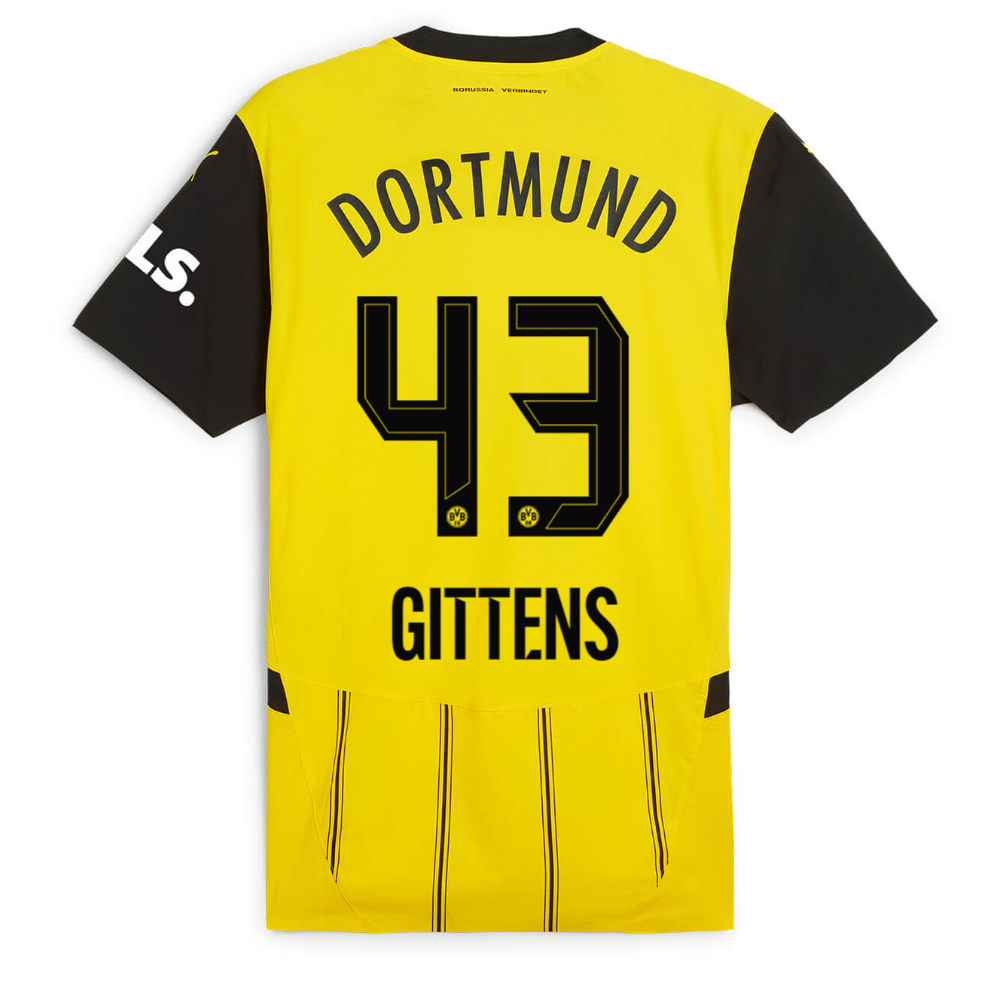 BVB home jersey 2425 for women – 43 Gittens Borussia Dortmund Collection | Official Merchandise